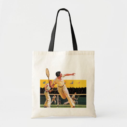 Doubles Tennis Match Tote Bag (Voorkant)
