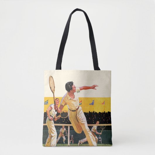 Doubles Tennis Match Tote Bag (Voorkant)