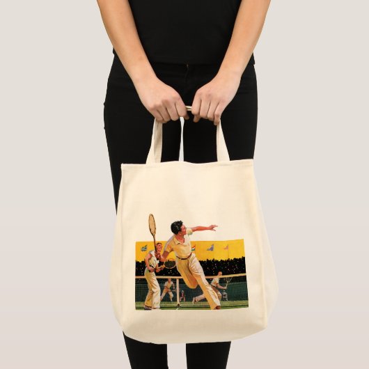 Doubles Tennis Match Tote Bag (Voorkant (product))