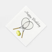 Doubles Tennis Sport Birthday Servet (Hoek)