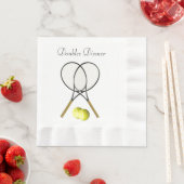 Doubles Tennis Sport Custom Servetten (Insitu)