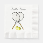 Doubles Tennis Sport Custom Servetten (Voorkant)