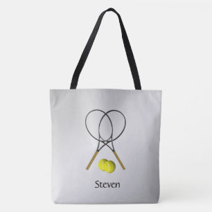 Doubles Tennis Sport Thema Persoonlijk Tote Bag