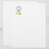 Doubles Tennis Sport Theme (Voorkant / Achterkant)
