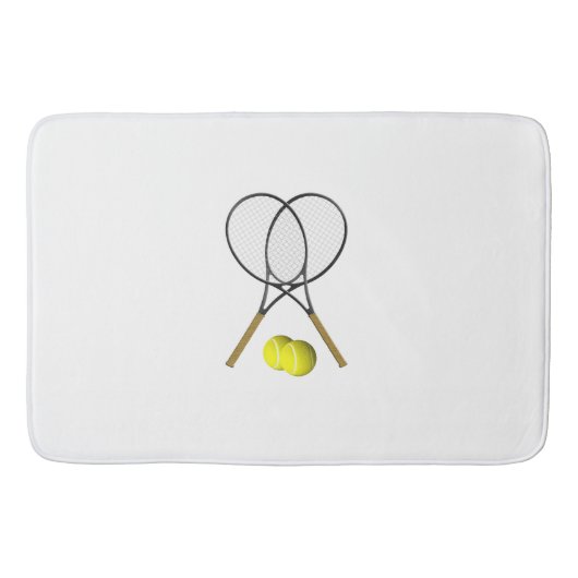 Doubles Tennis Sport Theme Badmat (Voorkant)
