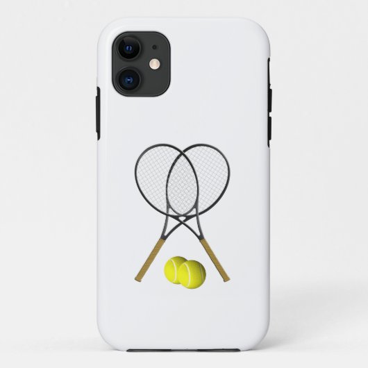 Doubles Tennis Sport Theme Case-Mate iPhone Case (Achterkant)