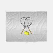 Doubles Tennis Sport Theme Fleece Deken (Voorkant (Horizontaal))