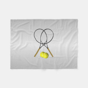 Doubles Tennis Sport Theme Fleece Deken