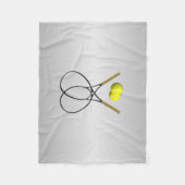 Doubles Tennis Sport Theme Fleece Deken (Voorkant)
