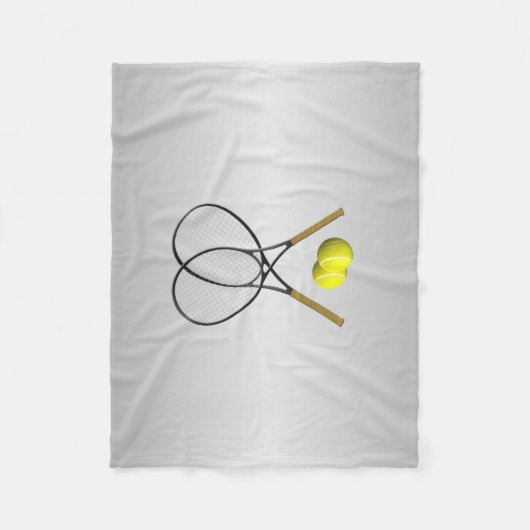 Doubles Tennis Sport Theme Fleece Deken (Voorkant)
