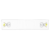 Doubles Tennis Sport Theme Korte Tafelloper (Horizontaal)