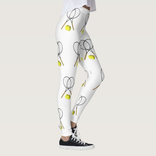 Doubles Tennis Sport Theme Leggings (Rechts)
