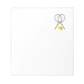 Doubles Tennis Sport Theme Notitieblok (Voorkant)