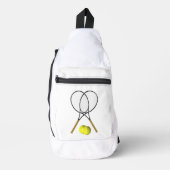 Doubles Tennis Sport Theme Sling Bag (Voorkant)