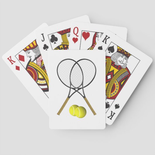 Doubles Tennis Sport Theme Speelkaarten (Achterkant)