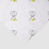 Doubles Tennis Sport Theme Tissuepapier (Detail)