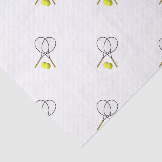 Doubles Tennis Sport Theme Tissuepapier (Detail)