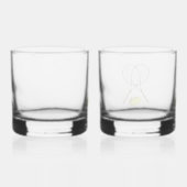 Doubles Tennis Sport Theme Whisky Glas (Rechts)