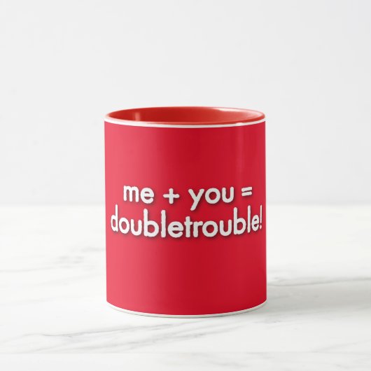 doubletrouble! mug mok (Midden)