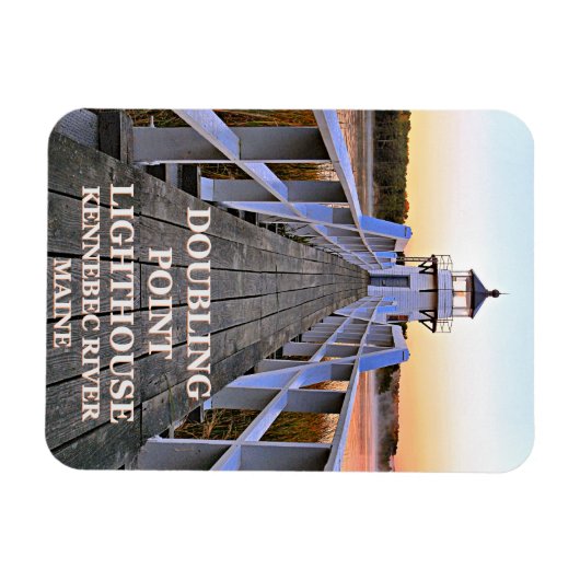 Doubling Point Lighthouse, Arrowsic Island Magneet (Horizontaal)