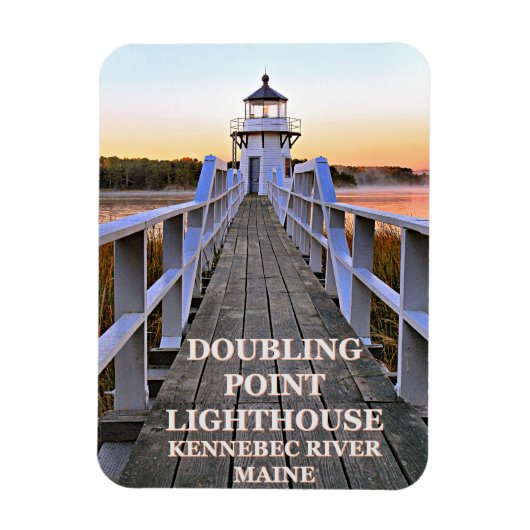 Doubling Point Lighthouse, Arrowsic Island Magneet (Verticaal)