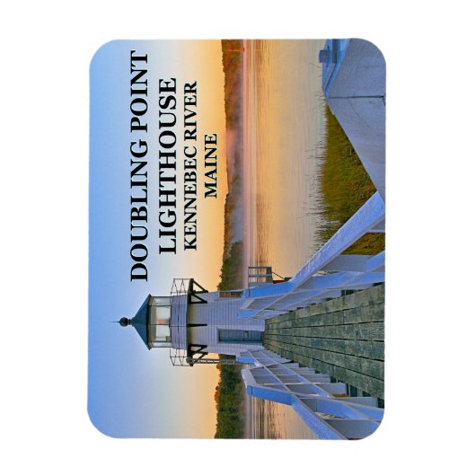 Doubling Point Lighthouse, Arrowsic Island Magneet (Verticaal)