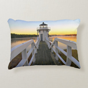 Doubling Point Lighthouse, Arrowsic Island, Maine Decoratief Kussen