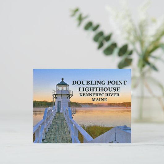 Doubling Point Lighthouse, Maine Briefkaart (Staand voorkant)