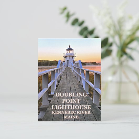 Doubling Point Lighthouse, Maine Briefkaart (Staand voorkant)