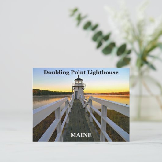 Doubling Point Lighthouse, Maine Briefkaart (Staand voorkant)