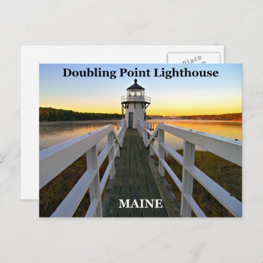 Doubling Point Lighthouse, Maine Briefkaart (Voorkant / Achterkant)