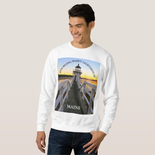 Doubling Point Lighthouse, Maine Sweatshirt (Voorkant volledig)