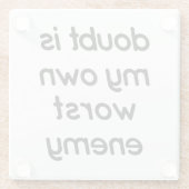Doubt Glass Onderzetter Glazen Onderzetter (Achterkant)