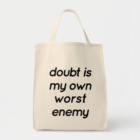 Doubt Grocery Canvas tas (Voorkant)