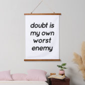Doubt Wood Topped Wall Tapestry Hangend Wandkleed (Slaapkamer)