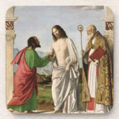 Doubting Thomas with St. Magnus, c.1504-05 Drankjes Onderzetter (Voorkant)