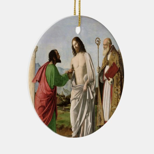 Doubting Thomas with St. Magnus, c.1504-05 Keramisch Ornament (Rechts)