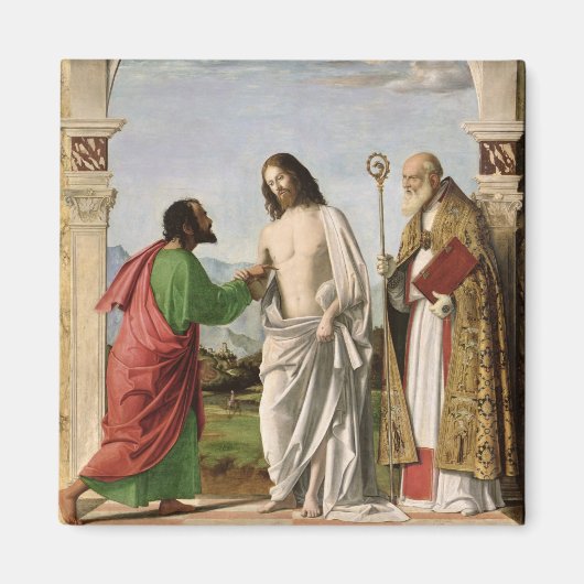 Doubting Thomas with St. Magnus, c.1504-05 Magneet (Voorkant)