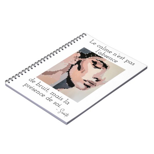 Douceur sereine en harmonie pixelisée notitieboek (Linkerzijde)