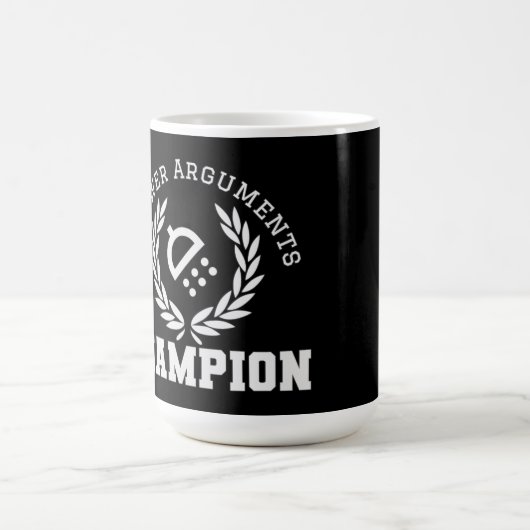 Douche argumenten kampioen koffiemok (Center)