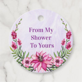 Douche cadeau bedankjes labels