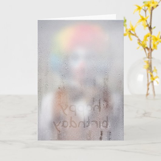 Douche Clown Kaart (Gele Bloem)