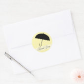 Douche Dank u gele paraplu Sticker (Envelop)