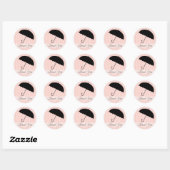 Douche Dank u Roze paraplu Sticker (Vel)