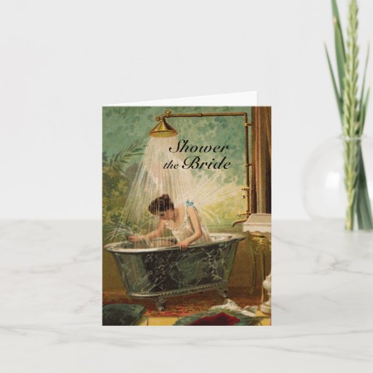 Douche de Bride Note Kaart Uitnodiging (Voorkant)