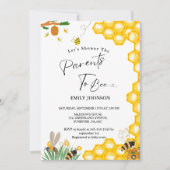 Douche de ouders om baby shower bij te zijn kaart (Voorkant)