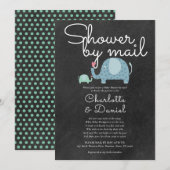 Douche door de post lange afstand besprenkelen kaart (Voorkant / Achterkant)