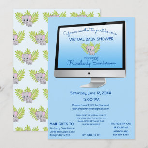 Douche door Mail Baby Boy Blue Online Kaart