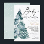 Douche door Mail genderneutraal winterse baby show Kaart<br><div class="desc">Voor een geavanceerdere aanpassing van dit ontwerp,  selecteer hierboven eenvoudig de knoop "van het Aanpassen"!</div>