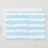 Douche door Mail Modern Valentijnse blauw wit jong Kaart (Achterkant)